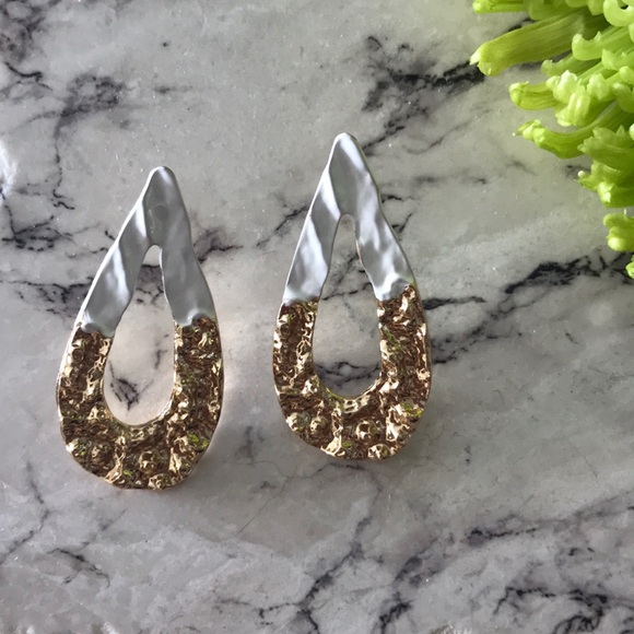 Jewelry - Hammered Paint Teardrops